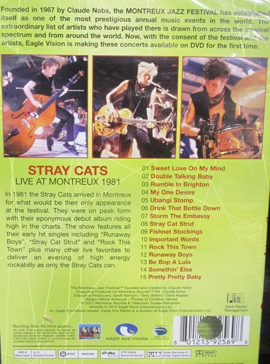 Stray Cats: Live at Montreux 1981 NEW DVD,Concert,15 Tracks Rock this Town,Strut 801213925698 | eBay Stray Cats: Live at Montreux 1981 NEW DVD,Concert,15 Tracks Rock this Town,Strut 801213925698 | eBay