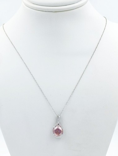 GENUINE 1.49 Cts MORGANITE PENDANT 10K SOLID GOLD - Free Appraisal Service - Picture 5 of 6