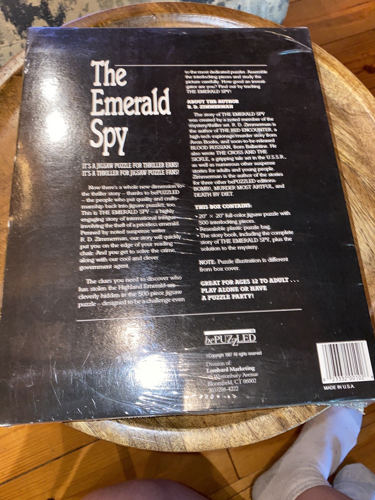 Jigsaw Puzzle The Emerald Spy Mystery Book and 500Piece Thriller