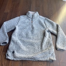 Simply Southern Womens Sherpa 1/4 zip pullover size small