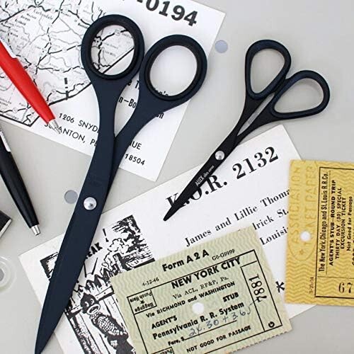 ALLEX OFFICE SCISSORS FLUORINE COATING "S-165F" (165mm) 11150 Shipping from JP - Picture 4 of 4