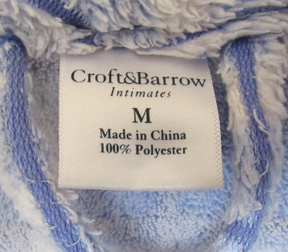 Acogedora bata de felpa Croft & Barrow para mujer con bolsillos, cierre de cinturón - talla M - en muy buen estado Foto 4 de 4