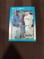 1987 Fleer Dwight Gooden/Roger Clemens Baseball Card #640 Dr. K Super K