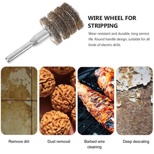 Rust Removal Wire Brush Metal Drill Attachment Remover for Tools - Picture 5 of 10