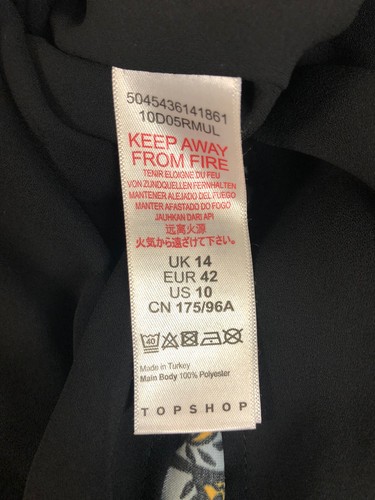 TOPSHOP Women’s Size 10 Spaghetti Strap Lined Maxi Dress Flutter Hem Back Zip - Picture 5 of 9