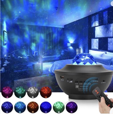 Projector Galaxy Starry Sky Night Light Ocean Star Party Speaker LED Lamp Remote