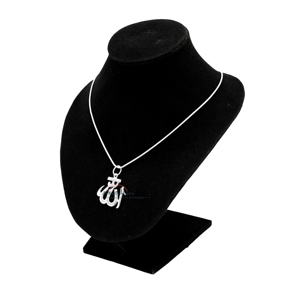 Шикарный кулон ручной работы из стерлингового серебра среднего размера с вырезом в стиле Аллаха - Изображение 3 из 4