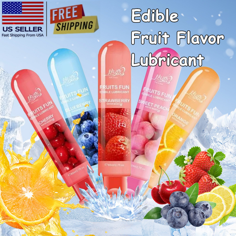 Edible Fruit Flavor Adult Lubricant Gel Lube Oral Sex Sexual Mild