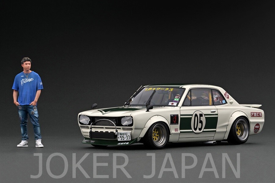 イグニッションモデル　ignition model LBWK Charasuka Ignition Model IG2647 1/18 LB-WORKS Charasuka White/Green
