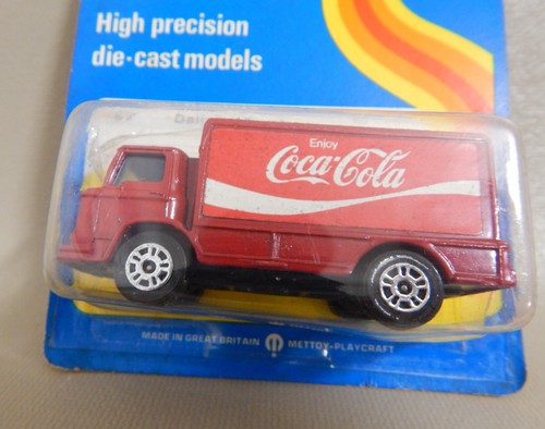 1973 VTG CORGI JUNIORS COCA COLA #87 DELIVERY TRUCK METTOY New Unpunched Card - Picture 12 of 12