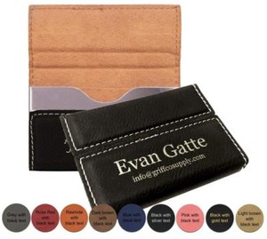 Personalized-Leatherette-Business-Card-Holder