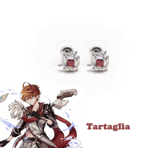Genshin Impact Sumeru Kaveh Cosplay Earrings Dehya Gold Triangle Drop Earrings - Picture 55 of 68