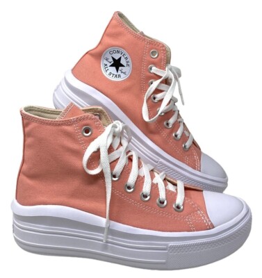 Converse Chuck Taylor Move Platform Women's Shoes Flamingo Canvas Casual A03544C