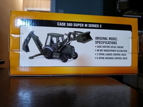ERTL Case 580 Super M Series 2 Army Front End Loader/Backhoe #14510,1/50,Diecast - Picture 4 of 5