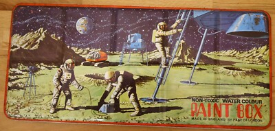 Page of London Malkasten - seltene Mondlandungsastronauten im All 60er Jahre