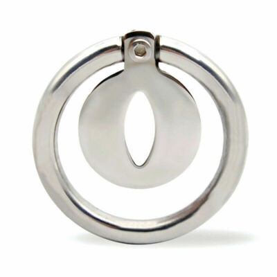 Superior Male Men Chastity Device Flat Cage Stainless Steel Metal Lock Belt 418