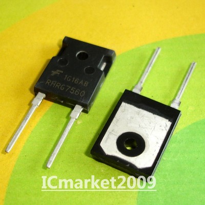 10 PCS RHRG7560 TO-3P-2 75A, 600V Hyperfast Diode
