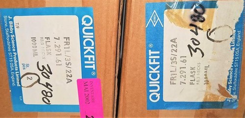 QuickFit FR1L/3S/22A 3-Neck Round-Bottom Flask - 1000mL - Picture 5 of 5