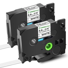 For Brother HSe-221 Heat Shrink Tube Label Tape 8.8mm 0.34'' for PTD210 D400 2PK