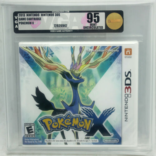 Nintendo 3DS Pokemon X Game (2013) VGA 95 Mint Gold Uncirculated - Picture 1 of 2