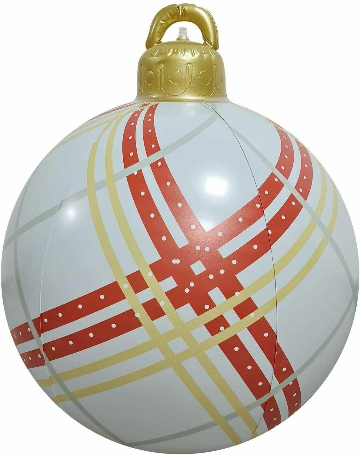 60cm Inflatable Christmas Ball PVC Christmas Tree Baubles Outdoor Party