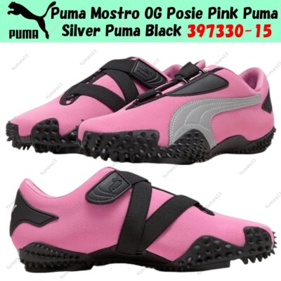 Puma Mostro OG Posie Pink Puma Silver Puma Black 397330-15 Men's Size