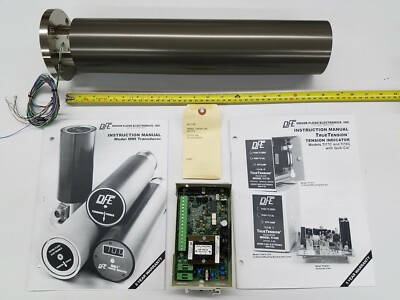 DFE Dover Flexo Narrow Web Tension Transducer & True Indicator conveyor roller