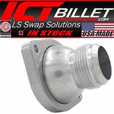 ICT Billet Straight -20AN Thermostat Housing For LS Gen 4 Water Pump