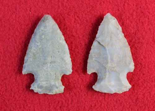 2 Hopewell Point Ohio Arrowhead Indian Artifact Intrusive Mound Flintridge - Picture 3 of 3