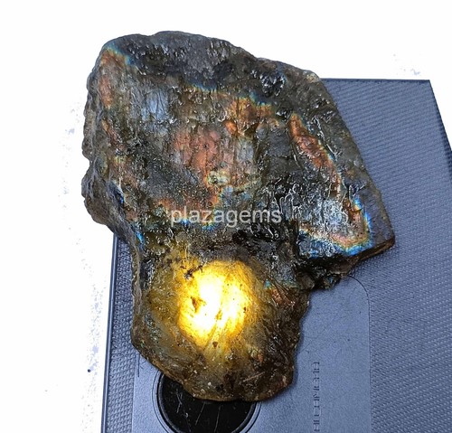 Losa de labradorita natural certificada EGL áspera 195 quilates piedra preciosa suelta 4SUP - Imagen 3 de 10