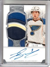  2012-13 Dominion #143 Jaden Schwartz RC PATCH AUTO /99 - St. Louis Blues
