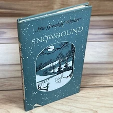 RARE Snow-Bound John Greenleaf Whittier VTG 1965 Peter Pauper Press MCM Poetry