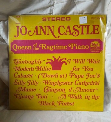JO ANN CASTLE Queen Of The Ragtime Piano VG+ 12'' Vinyl (1967)