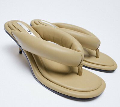 padded heeled sandals