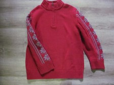 Gymboree Red Long Sleeve Pullover snowflake holiday Sweater Youth Size 10-12 EUC