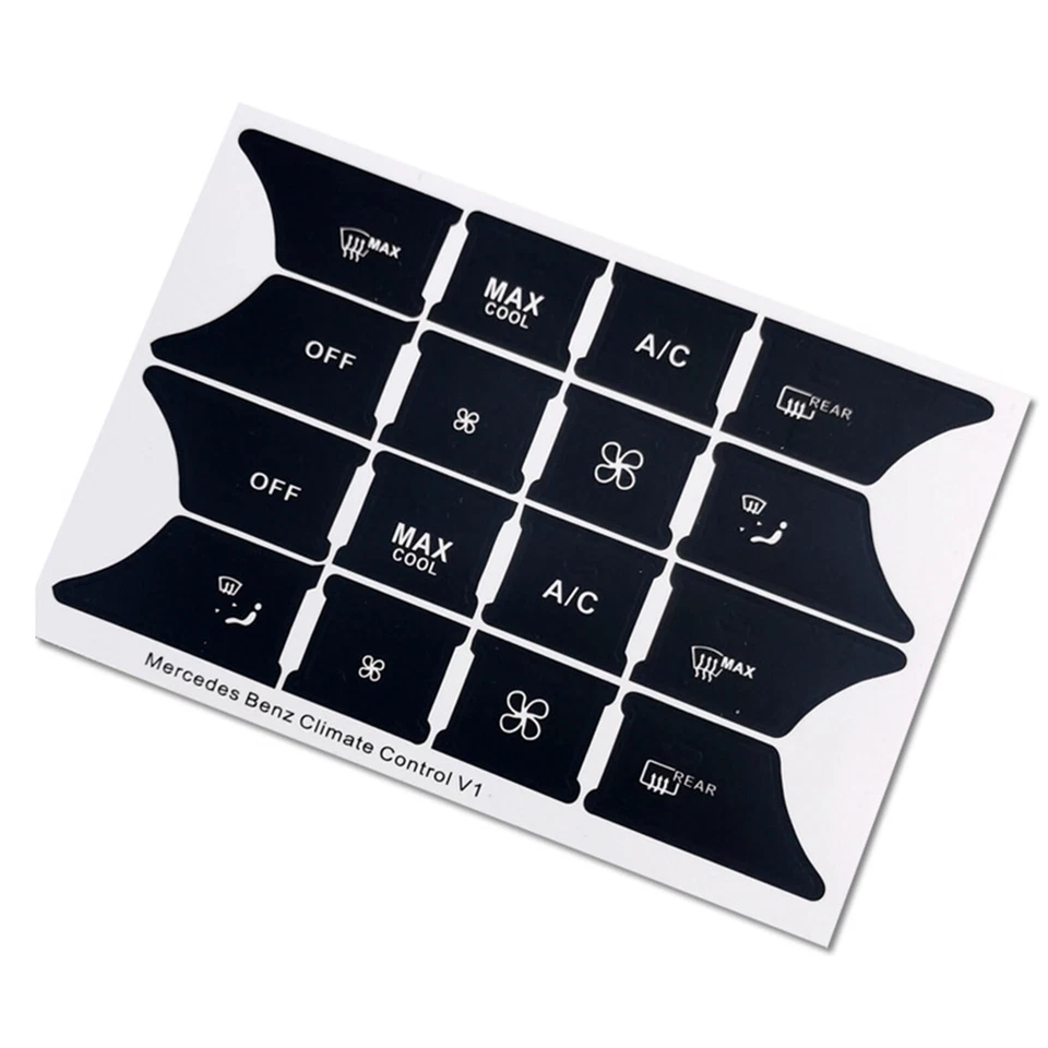 Кнопки ремонта наклейки для 2007-14 Mercedes-Benz двери рулевого управления A/C окна радио - Изображение 3 из 4