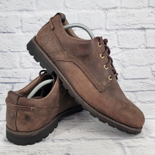 Timberland Lug Mn Sz 11.5 Brown Suede Leather Comfort Casual Shoe Platform Chunk