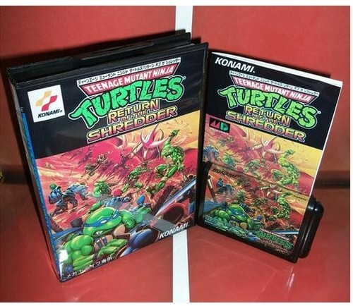 Turtles Return of the shredder for MegaDrive Video Game 16 bit MD card