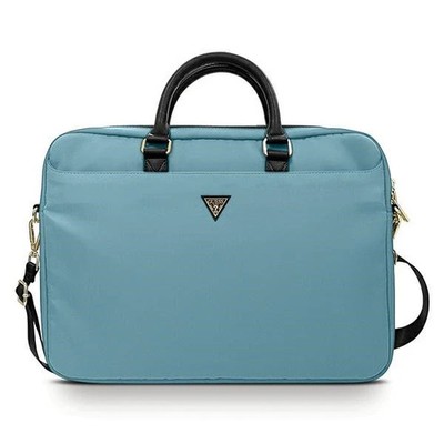 Original Guess 4G Up Town Computertasche 15'' schwarz für Laptop blau