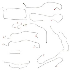 2000-07 Tahoe Avalanche Yukon Suburban Escalade 4WD TC Brake Line Kit Stainless