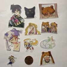 10 Sailor Moon Mini Stickers Misc Sizes  Colors