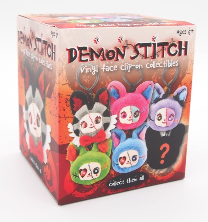 DEMON STITCH Vinyl Face Plush Collectible Keychain Clip-On Blind