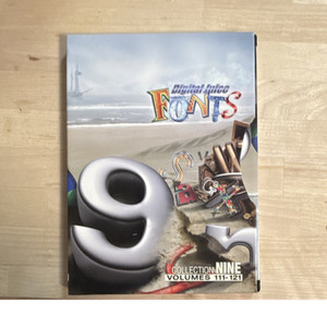 Digital Juice Fonts DVD Disc Set, Collection Nine Volumes 111-121