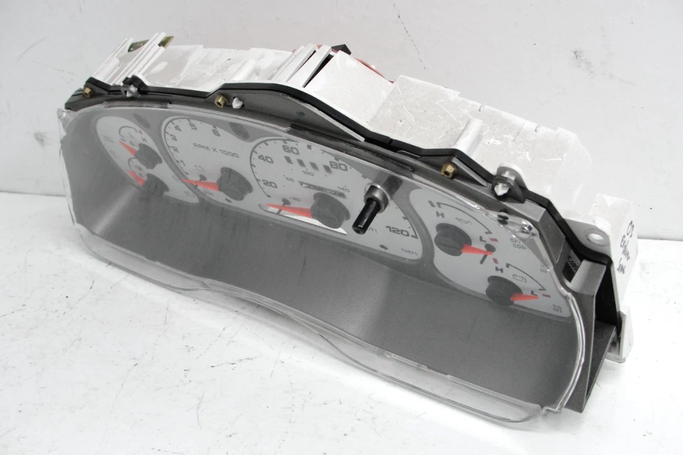 Cuadro de instrumentos Ford Ranger Sport Trac medidores velocímetro plata blanco 01-03 127K Foto 4 de 4