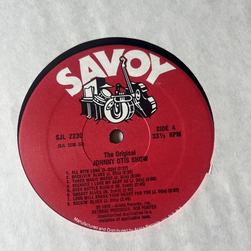 The Original Johnny Otis Show 12" Vinyl Double LP Savoy SJL 2230 Mono 1978 Exc - Bild 2 von 7