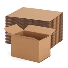Corrugated Shipping Boxes 6x4x4 Brown 30 Pack Mailer Packaging Small Business
