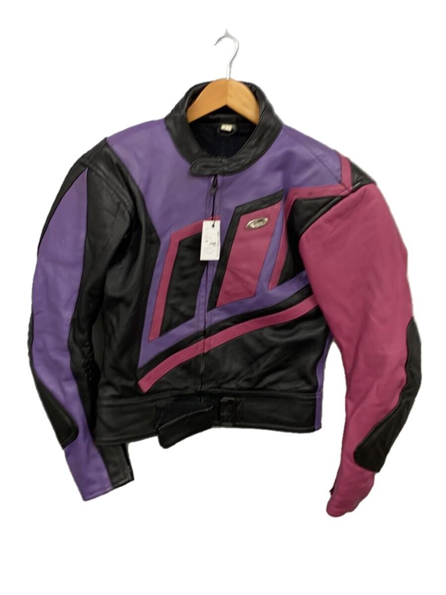 Men's Multicolor Leather Jacket Blouson Style 2246