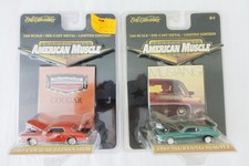 Lot Of 2 Ertl American Muscle 69 Mustang 69 Cougar On Card 2000