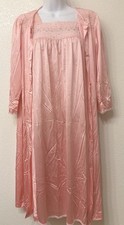 Vintage Vanity Fair Medium 2 Pc Set Gown Duster Robe Made In USA