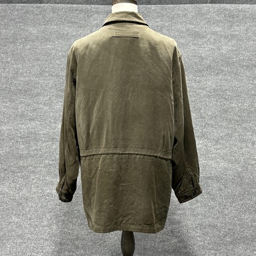 Rainforest Jacket Mens XL Olive Tencel Lyocell Leather Collar Down Insulated - Picture 2 of 24